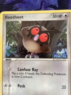 Pokemon Card Hoothoot EX Unseen Forces Reverse Holo 59/115 Near Mint - Image 2