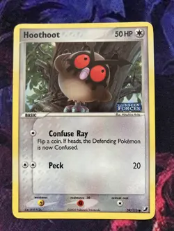 Pokemon Card Hoothoot EX Unseen Forces Reverse Holo 59/115 Near Mint - Image 5