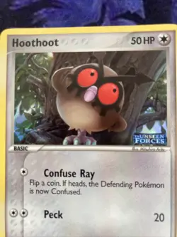 Pokemon Card Hoothoot EX Unseen Forces Reverse Holo 59/115 Near Mint - Image 6