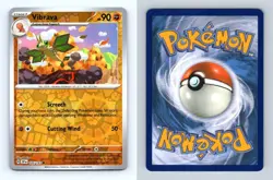Vibrava #105/191 SV Surging Sparks 2024 Reverse Holo Common Pokemon TCG Card - Image 2