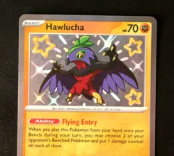 Pokémon Card TCG - Hawlucha 175/091 - Paldean Fates - Baby Shiny Rare - NM ⭐ - Image 2