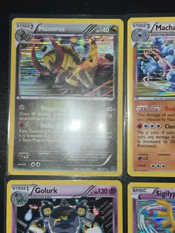 4x Lot BW Plasma Blast Holos Set Rare Machamp Haxorus 69/101 Pokemon Card - Image 3