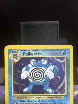 Pokemon Card Poliwrath 13/102 Base Set Holo Rare WOTC Played 3 - Image 8