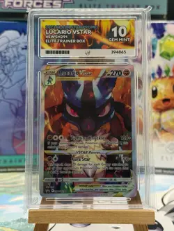 Lucario Vstar - SWSH291 Promo - Crown Zenith - Graded ACE 10 - Pokemon Card - Image 3
