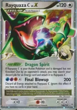 Rayquaza C Lv.X 146/147 Supreme Victors Holo 2009 Pokémon Card Nintendo - Image 2