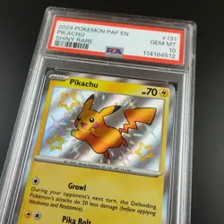 PSA 10 Pikachu 131/091 Paldean Fates Shiny Graded Pokemon Card - Image 5