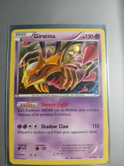 Giratina - Three Pack Blister Promo XY184 Cosmos Holo Swirl Pokemon Card NM - Image 1