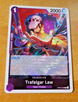 ONE PIECE ENGLISH CARD RARE HOLO GAME CARD TRAFALGAR LAW OP09-069 EN NM - Image 3