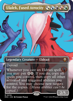 Ulalek, Fused Atrocity - Borderless - M3C - NM - MTG - Image 3