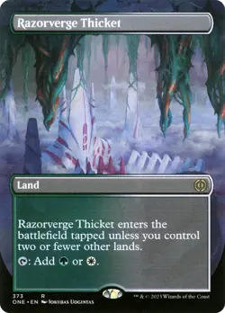 Razorverge Thicket - Borderless - ONE - NM - MTG - Image 1