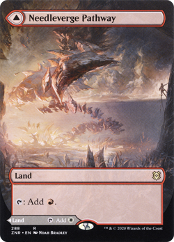 Needleverge Pathway   Pillarverge Pathway - Borderless - ZNR - NM - MTG - Image 4