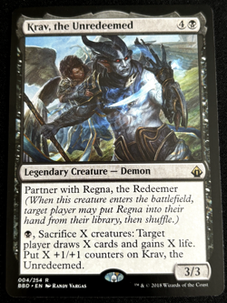 1x MTG Krav, the Unredeemed - Battlebond (BBD) #4 - Image 3