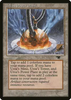 Urza's Power Plant (#84a) Antiquities HP MTG - Image 2
