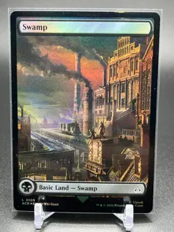MTG Swamp 0105 Assassin's Creed Full Art Basic Land Foil Swamp - Image 1