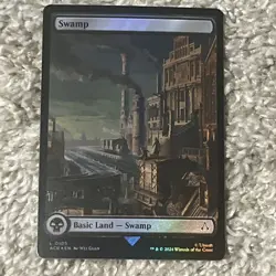 Swamp L 0105 FOIL Assassin's Creed Magic The Gathering 2024 MTG - Image 1