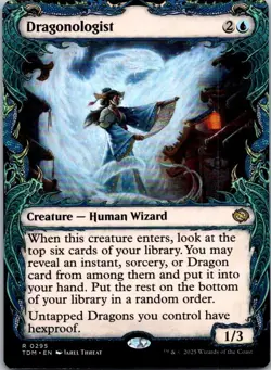 Magic the Gathering Dragonologist Showcase Tarkir: Dragonstorm MTG Free Shipping - Image 1