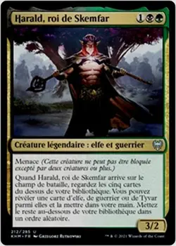 MTG Magic KHM - [x2] Harald, King of Skemfar/Harald, roi de Skemfar, French/VF - Image 2