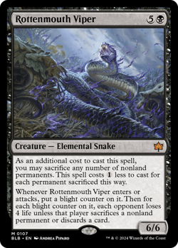 Rottenmouth Viper - BLB #107 | NORMAL | NM | MTG - Image 2
