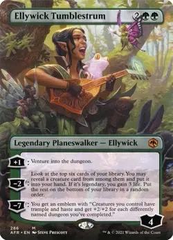 Ellywick Tumblestrum - Foil Extended Art AFR LP MTG - Image 1
