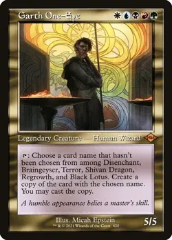 Garth One-Eye - Foil Retro Frame Modern Horizons 2 LP MTG - Image 1