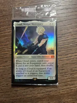 Sealed Cloud, Midgar Mercenary Prerelease Foil Promo Magic MTG Final Fantasy FF - Image 8
