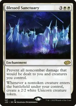 MTG - Blessed Sanctuary - J22 157 - Jumpstart 2022 - Rare - Magic the Gathering - Image 1