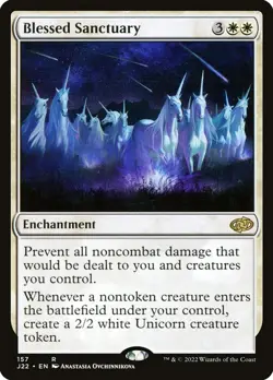 MTG - Blessed Sanctuary - J22 157 - Jumpstart 2022 - Rare - Magic the Gathering - Image 2