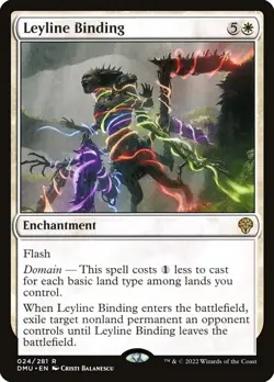MTG - Leyline Binding - DMU 024/281 - Dominaria United Rare Magic the Gathering - Image 1