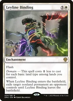 MTG - Leyline Binding - DMU 024/281 - Dominaria United Rare Magic the Gathering - Image 2