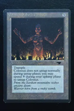 Magic The Gathering MTG COLOSSUS OF SARDIA Antiquities LP Lightly Played - Image 1