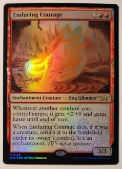 MTG - Enduring Courage - Foil - DSK 0133 - Duskmourn - Rare - Image 1