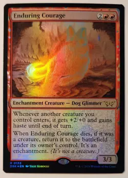 MTG - Enduring Courage - Foil - DSK 0133 - Duskmourn - Rare - Image 3
