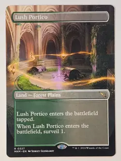 MTG - Lush Portico - Borderless - MKM 0327 - Murders at Karlov Manor - Rare - Image 1