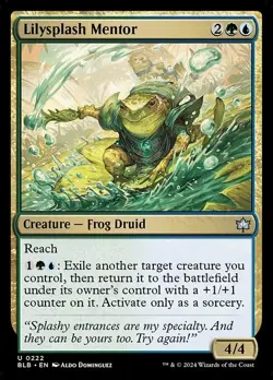 1x Lilysplash Mentor - Foil NM Eng MTG - Bloomburrow - Image 1