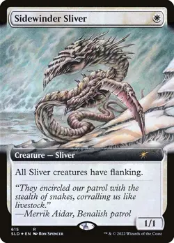 2x Sidewinder Sliver - Foil Extended Art SLD LP MTG - Image 2