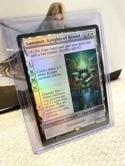 Summon: Knights of Round - Magic the Gathering Final Fantasy - Foil NM - Image 1