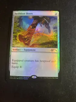MTG - NM - 1x Swiftfoot Boots - Foil Promo - Artifact Commander - Image 4