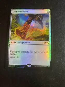 MTG - NM - 1x Swiftfoot Boots - Foil Promo - Artifact Commander - Image 9