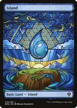 Island  #278 Dominaria United NM MTG - Image 1