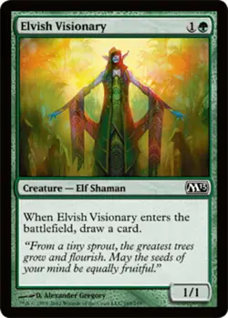 Elvish Visionary - Foil NM, English MTG Magic 2013 (M13) - Image 1
