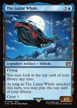 FIN THE LUNAR WHALE 1x Rare Magic Final Fantasy MTG NM - Image 1