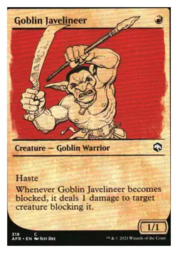 Goblin Javelineer (Showcase) Adventures in the Forgotten Realms MTG - NM+ - Image 1