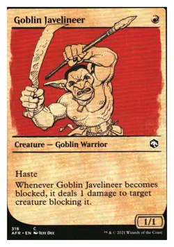 Goblin Javelineer (Showcase) Adventures in the Forgotten Realms MTG - NM+ - Image 2