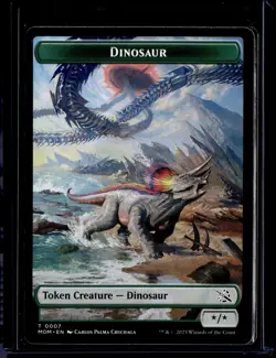 Dinosaur - 7 - Token - MOM - NM - MTG Magic the Gathering - Image 1