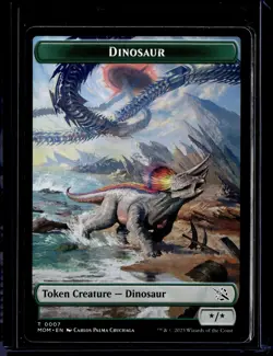 Dinosaur - 7 - Token - MOM - NM - MTG Magic the Gathering - Image 2