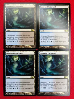 MTG 4X Drowned Catacomb X4 Core Set 2011 (M11) Magic - LP/NM - Image 2