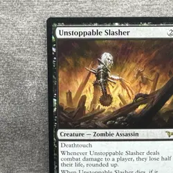MTG Unstoppable Slasher – Duskmourn #294 Rare LP Non-Foil English Magic Card - Image 2