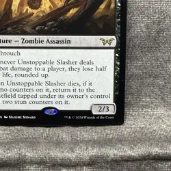 MTG Unstoppable Slasher – Duskmourn #294 Rare LP Non-Foil English Magic Card - Image 5