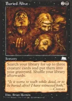 Buried Alive - Weatherlight # MTG Magic The Gathering - Image 2
