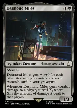MTG Desmond Miles - Foil, Universes Beyond: Assassin's Creed, Lightly Played, En - Image 1